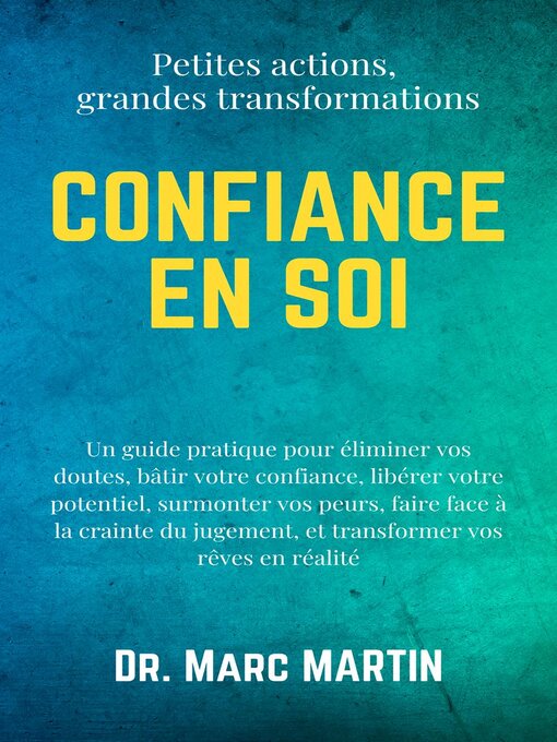 Title details for Confiance en soi by Marc Martin - Available